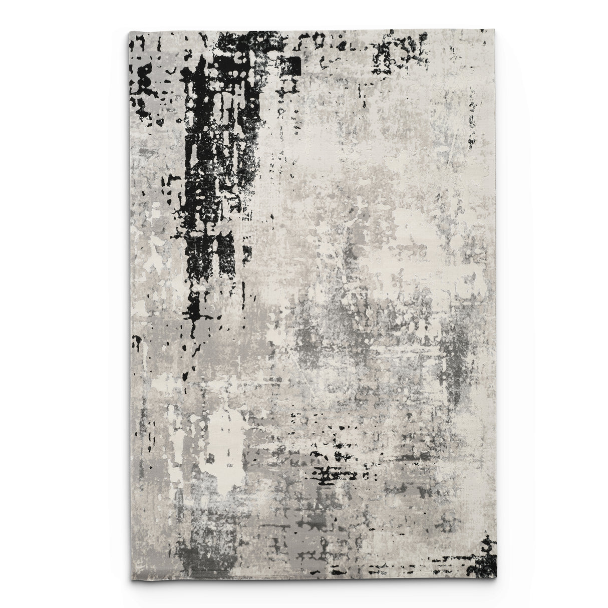 Stonehaven Azure Contemporary Black & White Rug