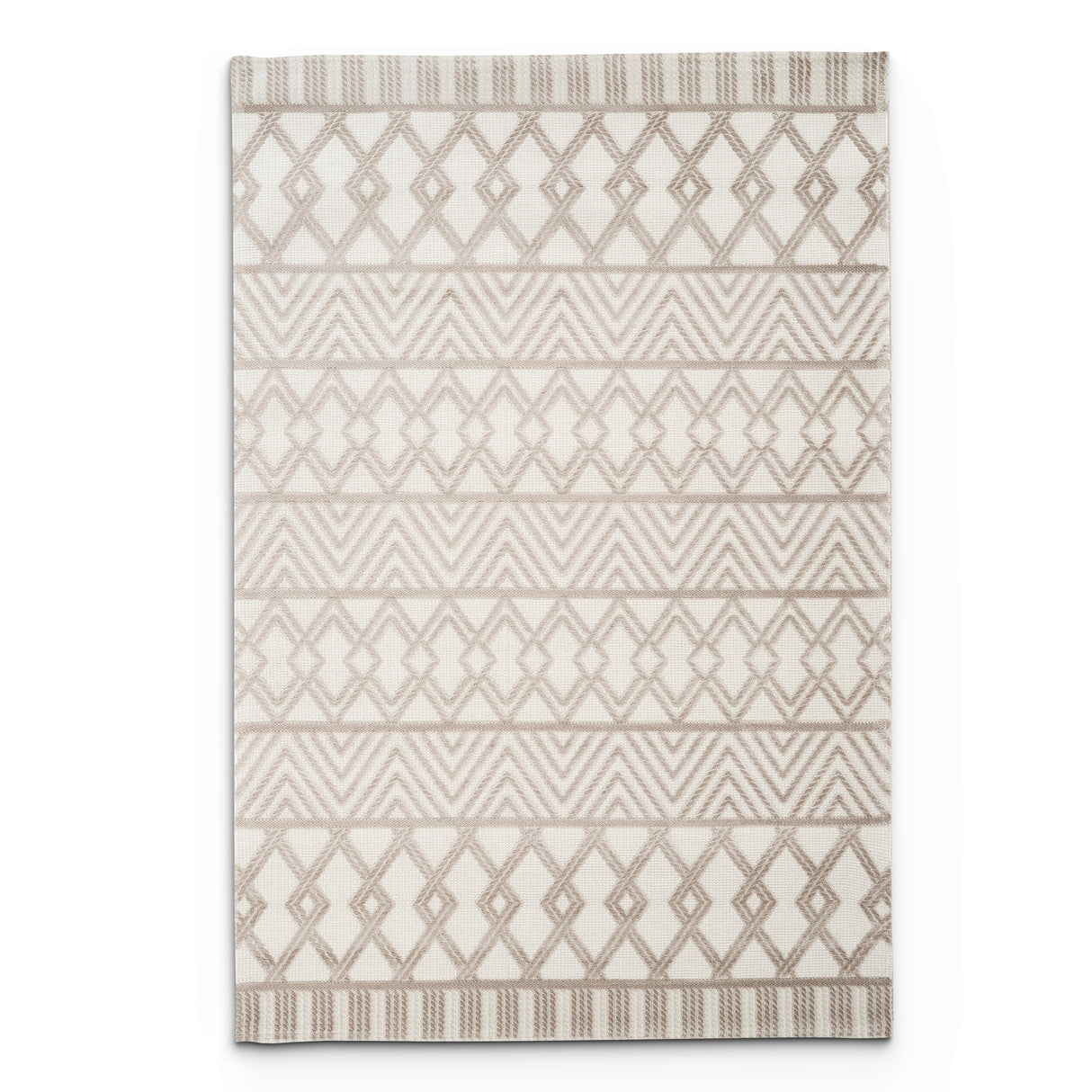 Camber Geometric Brown & Taupe Rug