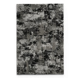 Stonehaven Flora Contemporary Black & White Rug