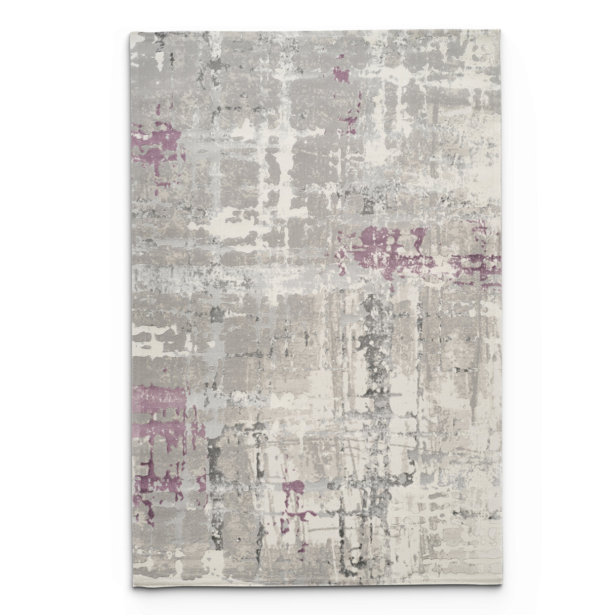 Stonehaven Velvet Contemporary Grey & Silver Rug