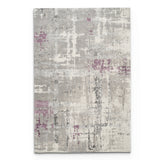 Stonehaven Velvet Contemporary Grey & Silver Rug