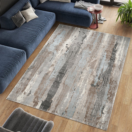 Stonehaven Vibe Contemporary Blue Rug