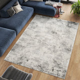 Stonehaven Ashen Contemporary Grey & Silver Rug