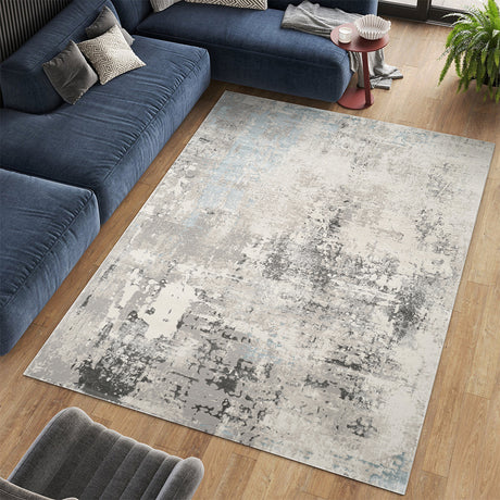 Stonehaven Wisteria Contemporary Blue Rug