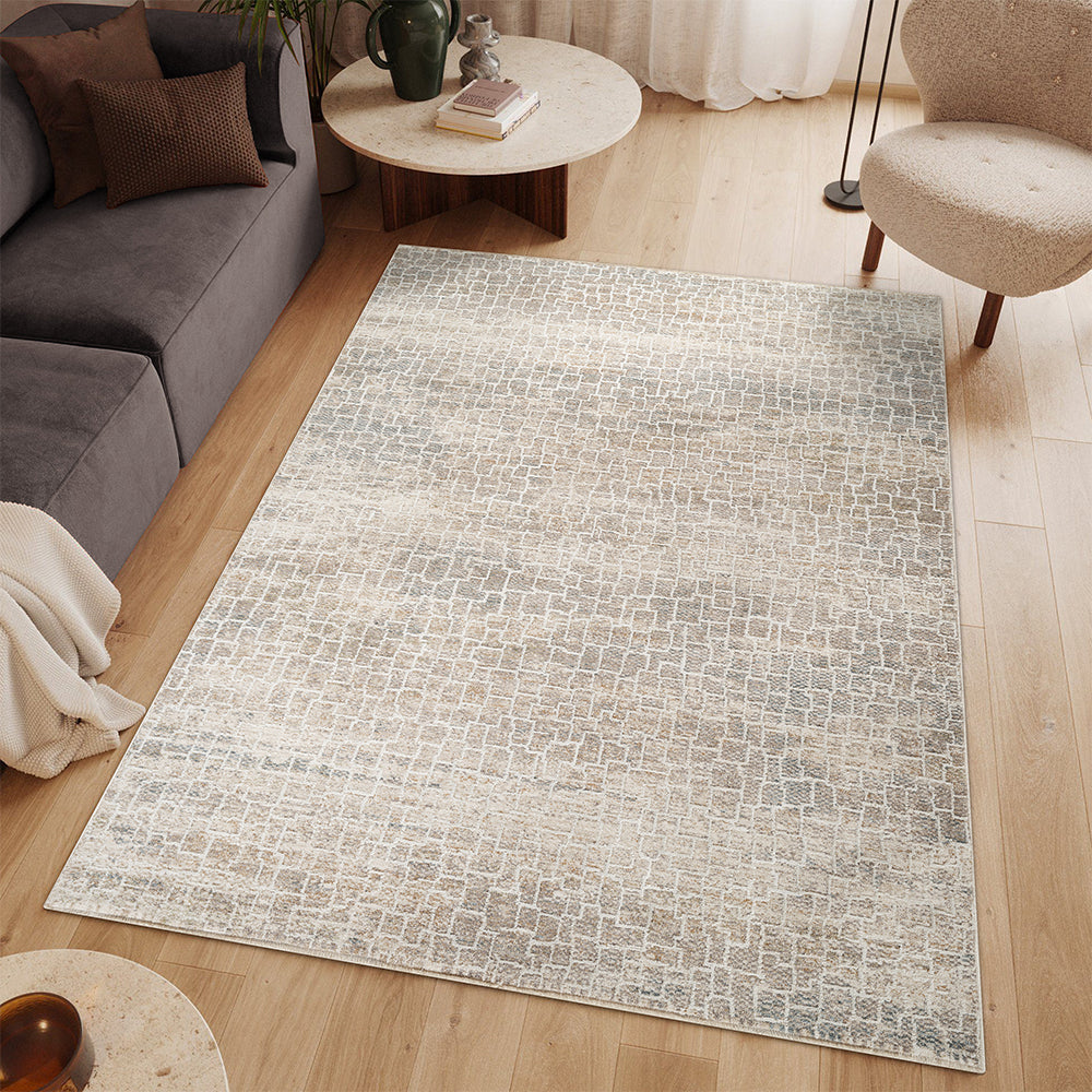 Woolly Tilia Bohemian Brown & Taupe Rug