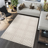 Camber Bay Geometric Brown & Taupe Rug