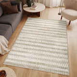 Woolly Ivory Bohemian Brown & Taupe Rug