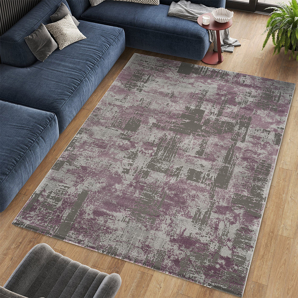 Stonehaven Elara Contemporary Grey & Silver Rug