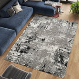 Stonehaven Breeze Contemporary Black & White Rug