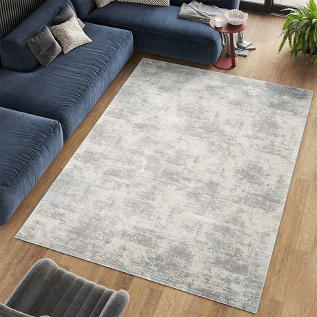 Stonehaven Myrrh Contemporary Blue Rug