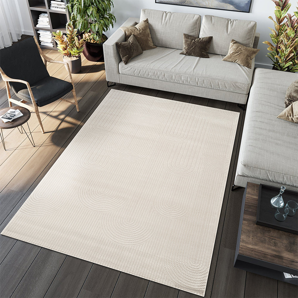 Camber Heather Geometric Natural & Neutral Rug