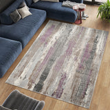 Stonehaven Dusty Contemporary Grey & Silver Rug