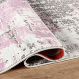 Stonehaven Amber Contemporary Grey & Silver Rug