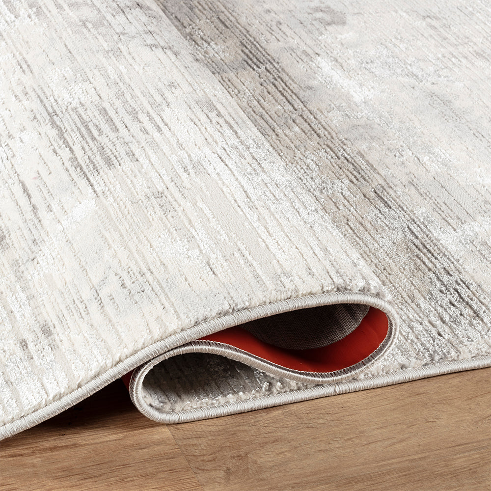 Stonehaven Ashen Contemporary Grey & Silver Rug