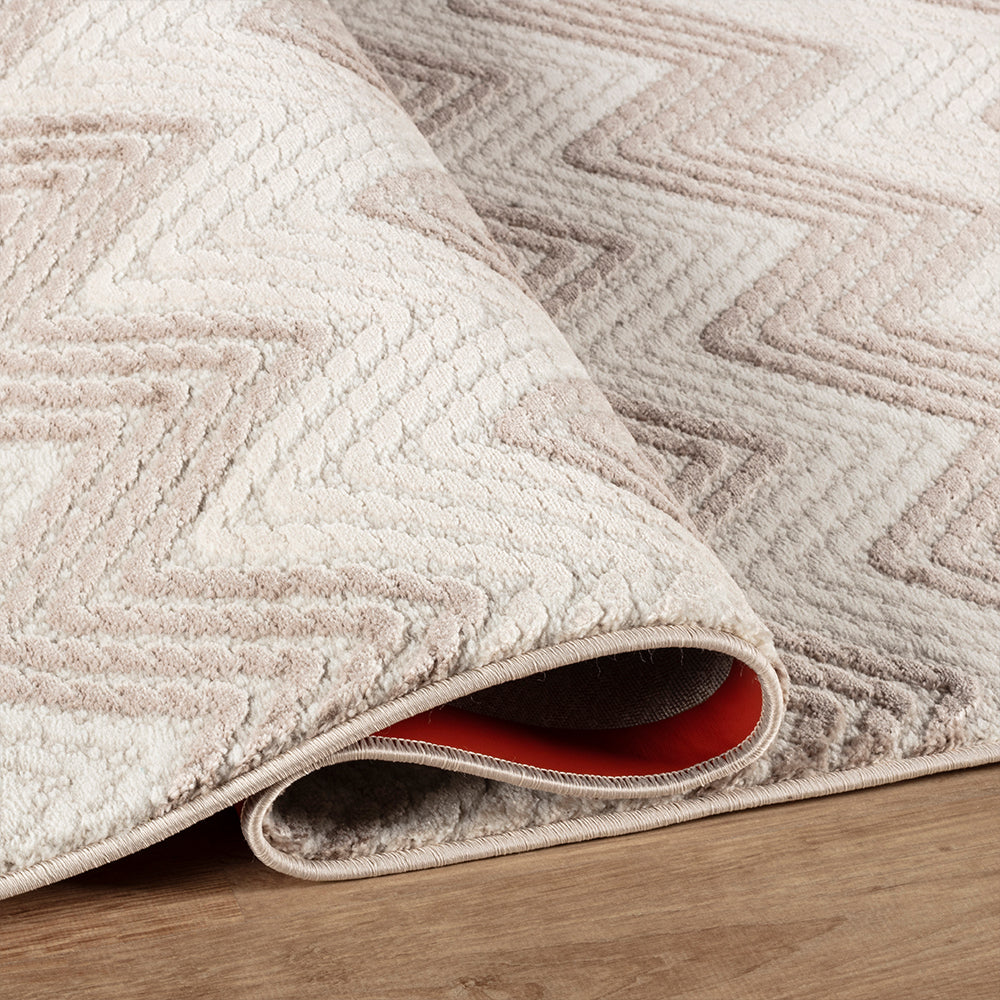 Camber Lilac Geometric Brown & Taupe Rug