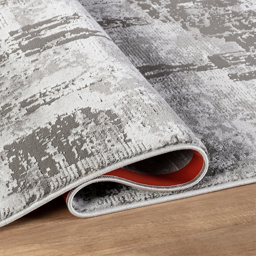 Stonehaven Clove Contemporary Grey & Silver Rug