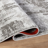 Stonehaven Clove Contemporary Grey & Silver Rug
