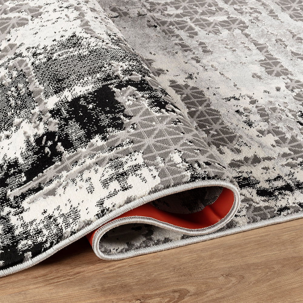 Stonehaven Breeze Contemporary Black & White Rug