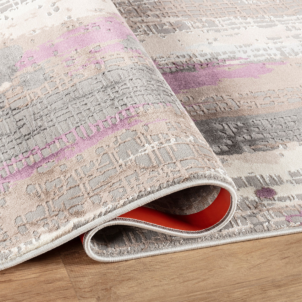 Stonehaven Dusty Contemporary Grey & Silver Rug