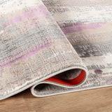 Stonehaven Dusty Contemporary Grey & Silver Rug