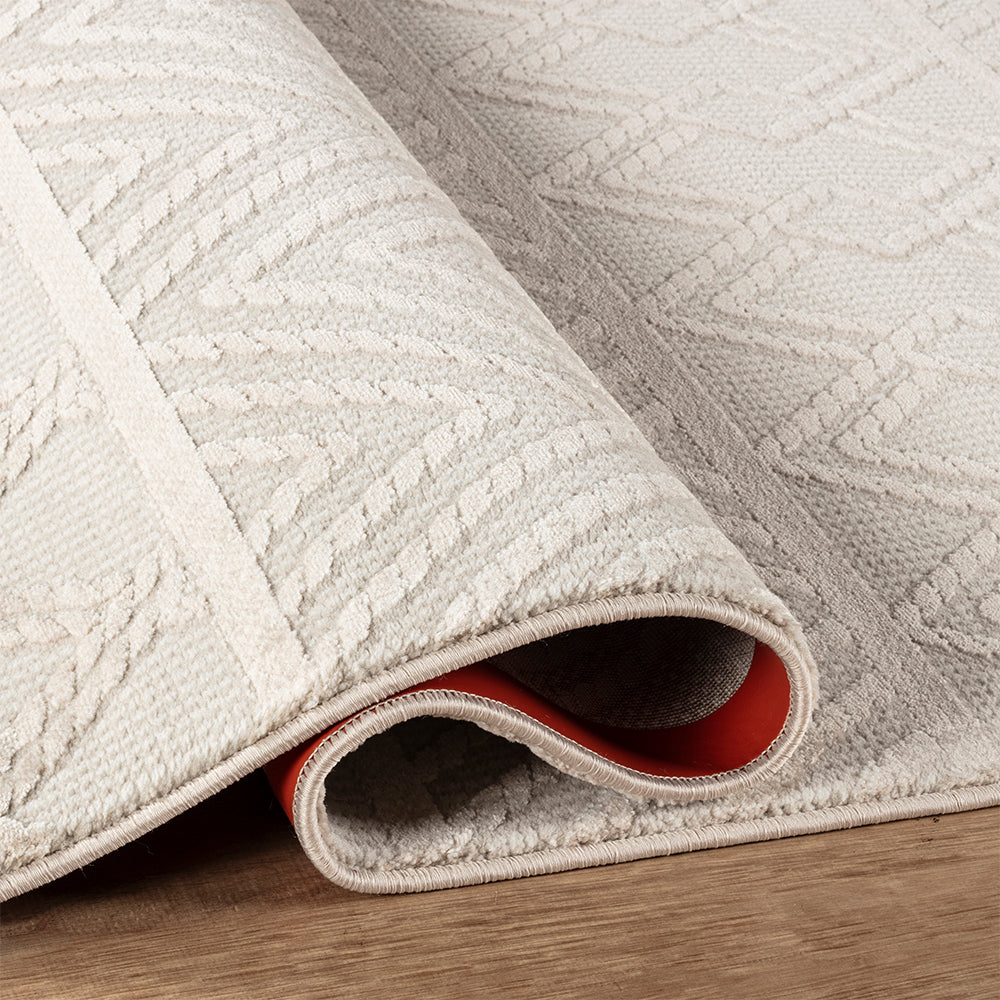 Camber Geometric Natural & Neutral Rug