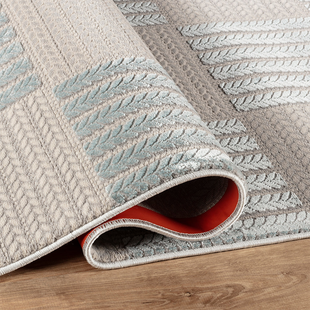 Camber Dahlia Geometric Blue Rug