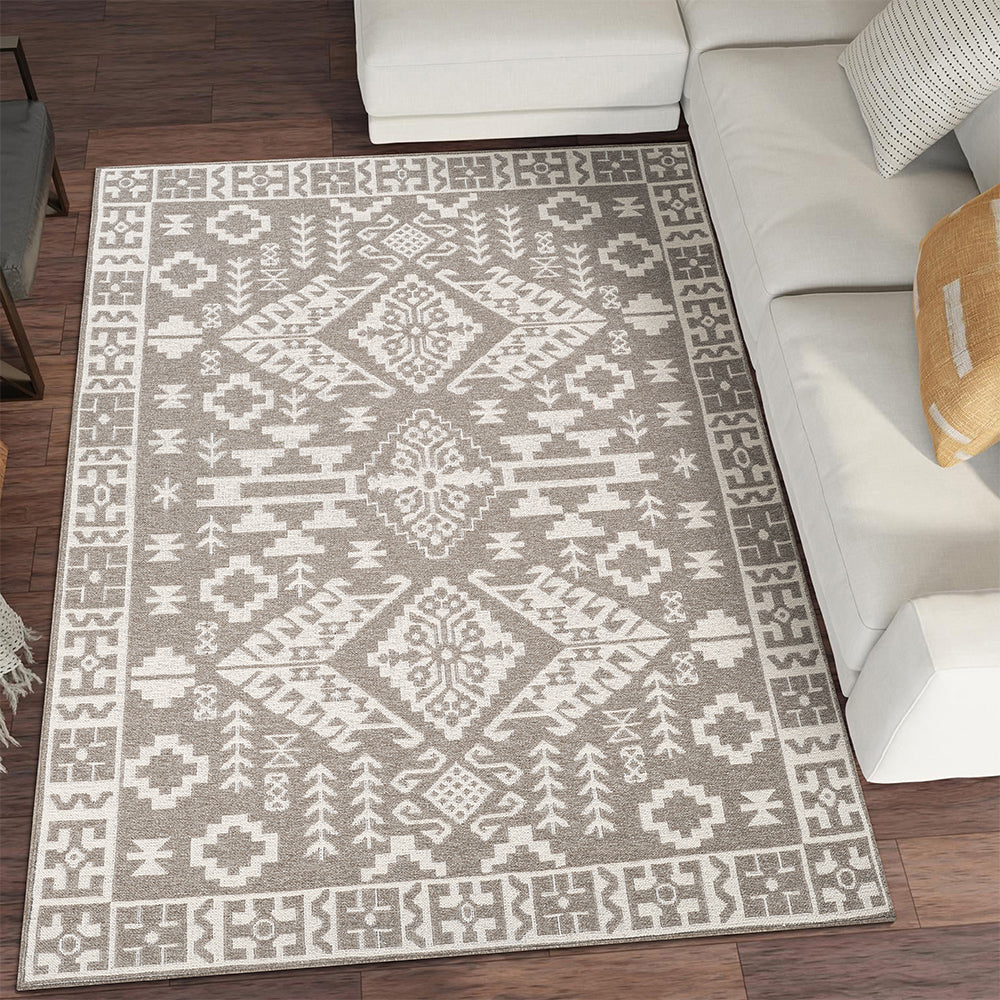Suffolk Orion Double-Side Brown & Taupe Rug