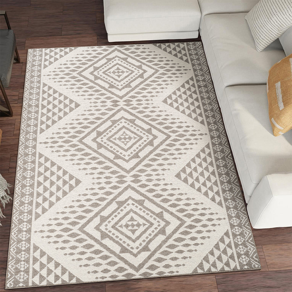 Suffolk Pebble Double-Side Brown & Taupe Rug
