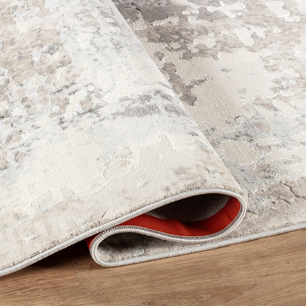Stonehaven Basil Contemporary Grey & Silver Rug