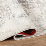 Stonehaven Basil Contemporary Grey & Silver Rug