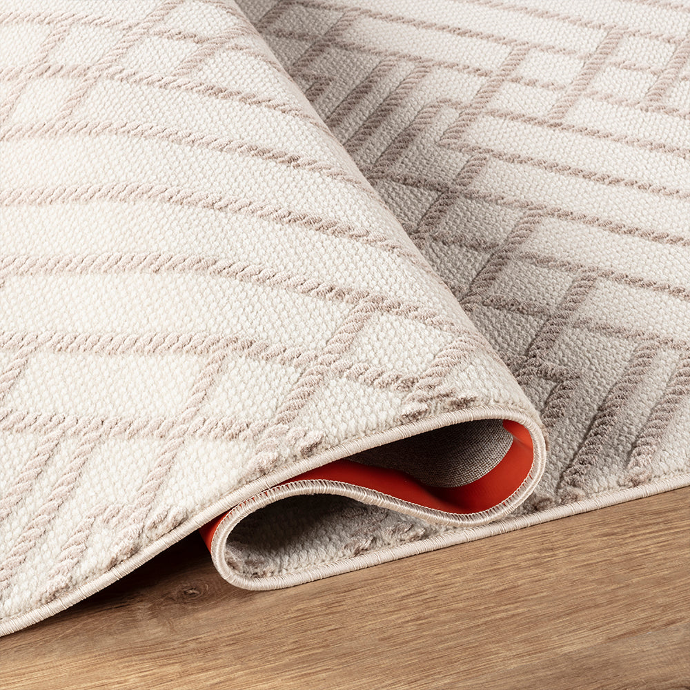 Camber Bay Geometric Brown & Taupe Rug