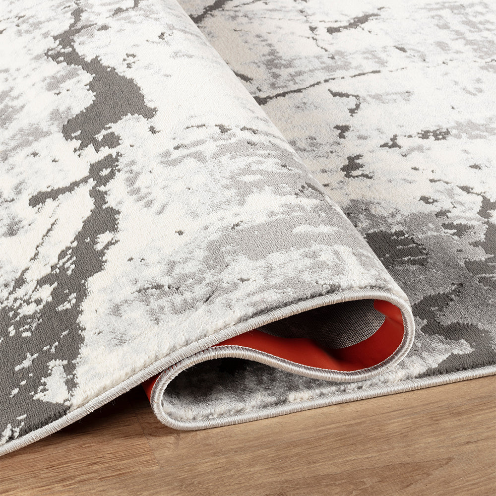 Stonehaven Vale Contemporary Grey & Silver Rug
