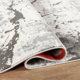 Stonehaven Vale Contemporary Grey & Silver Rug