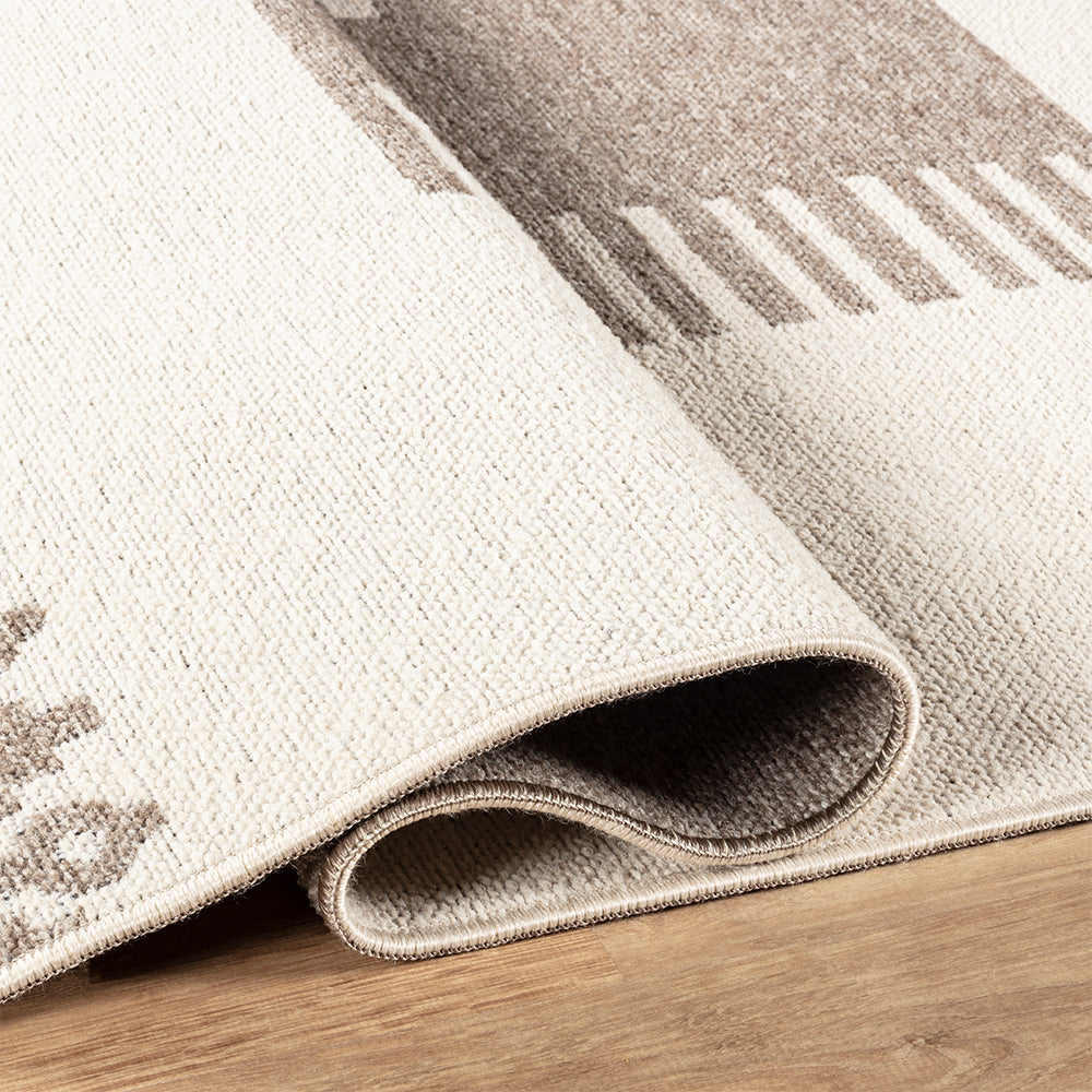 Suffolk Echo Double-Side Brown & Taupe Rug